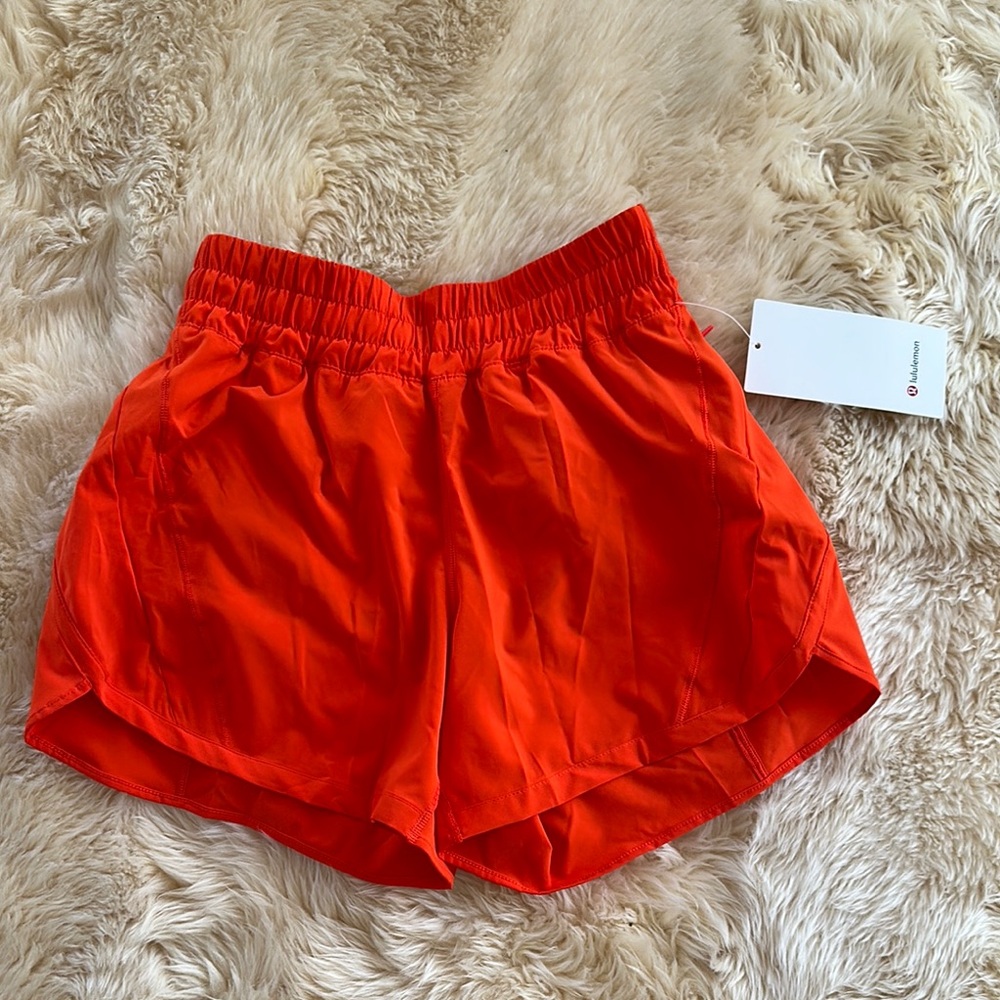 lululemon athletica Orange Athletic Shorts